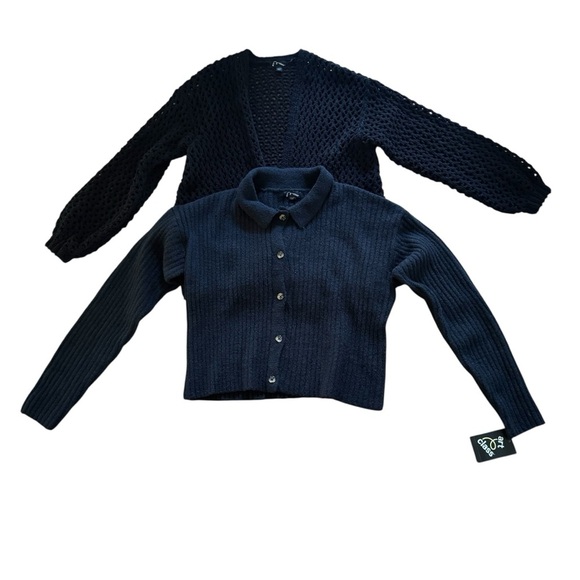 Art Class Black Cardigan Sweater Bundle Set 2PC Long Sleeve Girls 10-12 - Picture 1 of 8